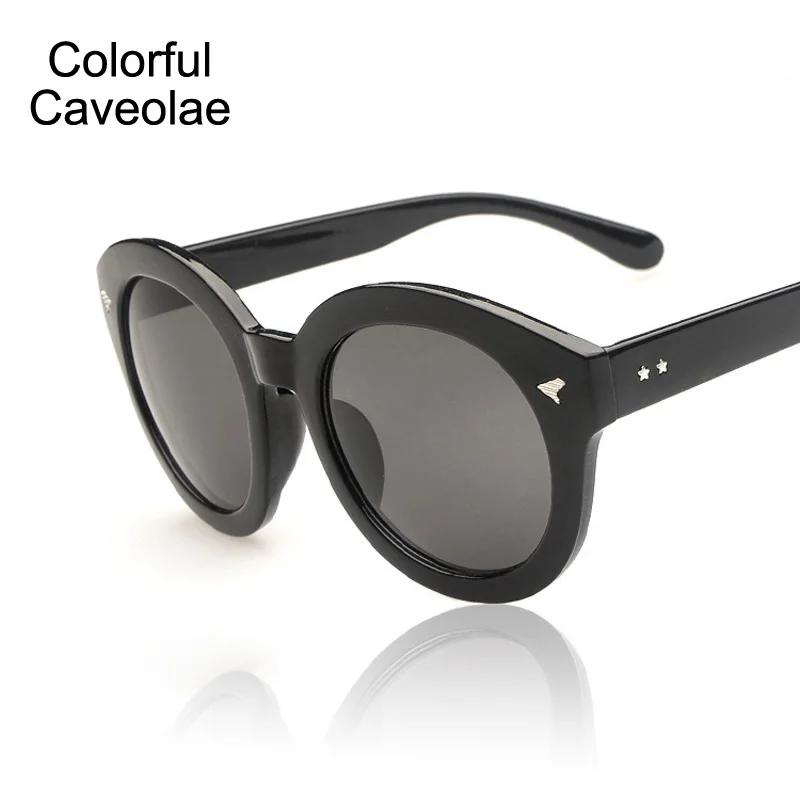 Красочная кавеола Солнцезащитные очки женские Повседневное UV400 модные девушка