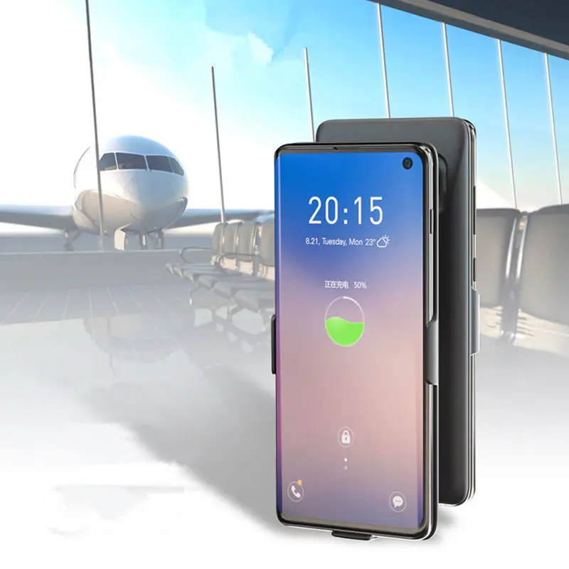 Для samsung Galaxy S10 Батарея чехол Зарядное устройство Чехол Smart 7000 мА/ч Мощность банка