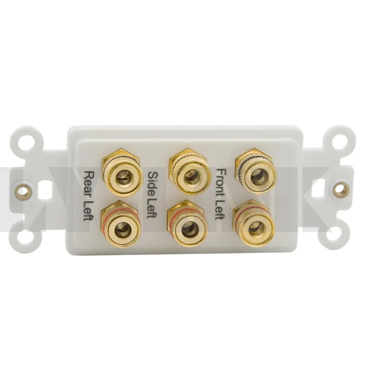 6 портовый динамик банан звуковая коробка настенная пластина Поддержка