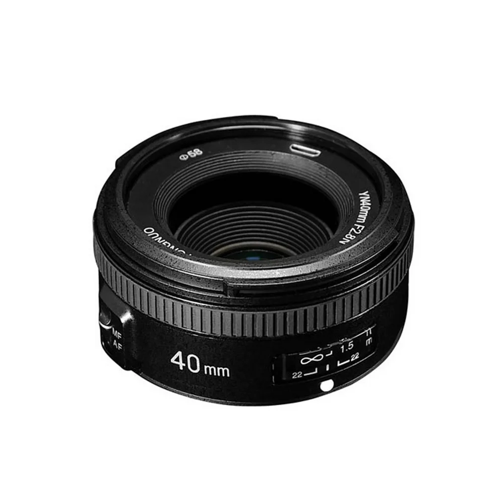 Объектив YONGNUO YN 40 мм F2.8N AF объектив MF yn40 широкоугольный с автофокусом для