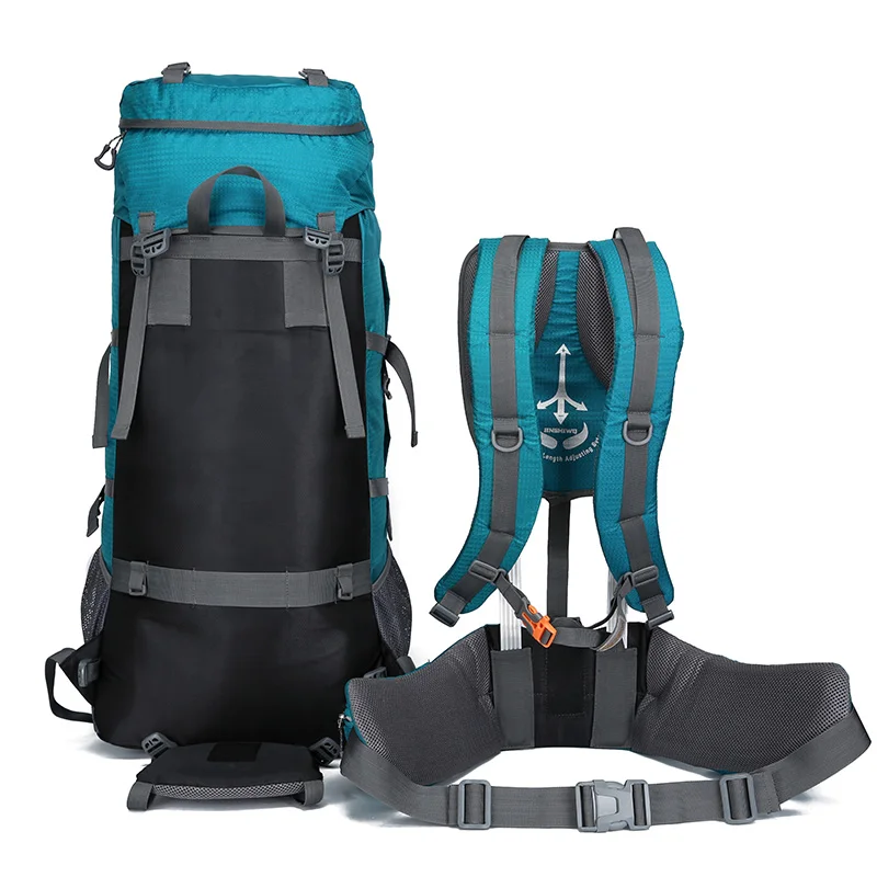 

Camping Hiking Backpacks 80L Lifting bracket Outdoor Bag Backpack Nylon superlight Sport Travel Bag Aluminum alloy waterproof