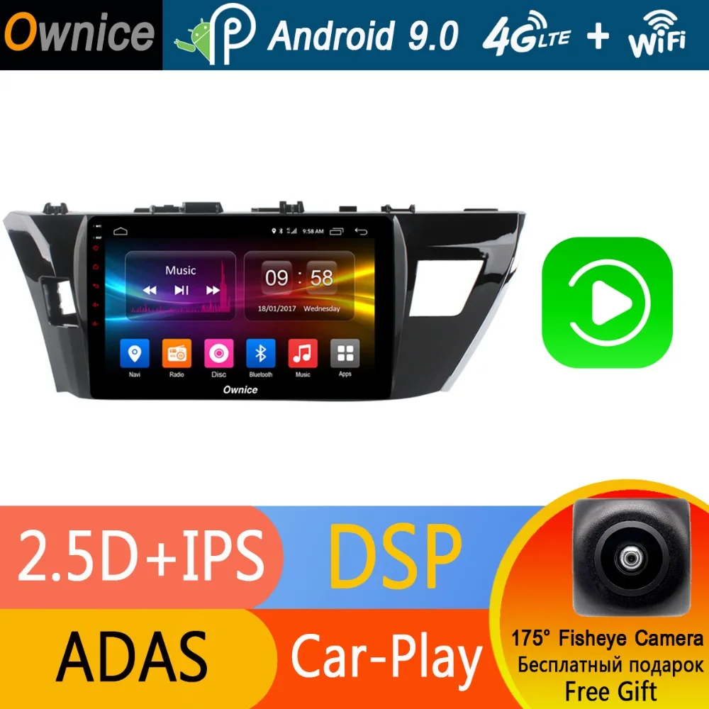 Автомагнитола с GPS Navi 10 1 дюйма IPS ОЗУ 4 Гб ПЗУ 32 ГБ Android 9 0 DSP для Toyota Corolla E160 2014 2015