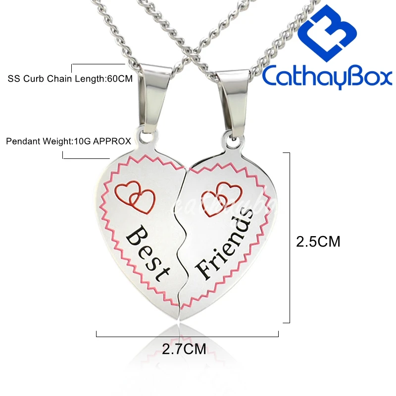 Двухцветное разделенное двойное ожерелье с подвеской-символом для лучшей