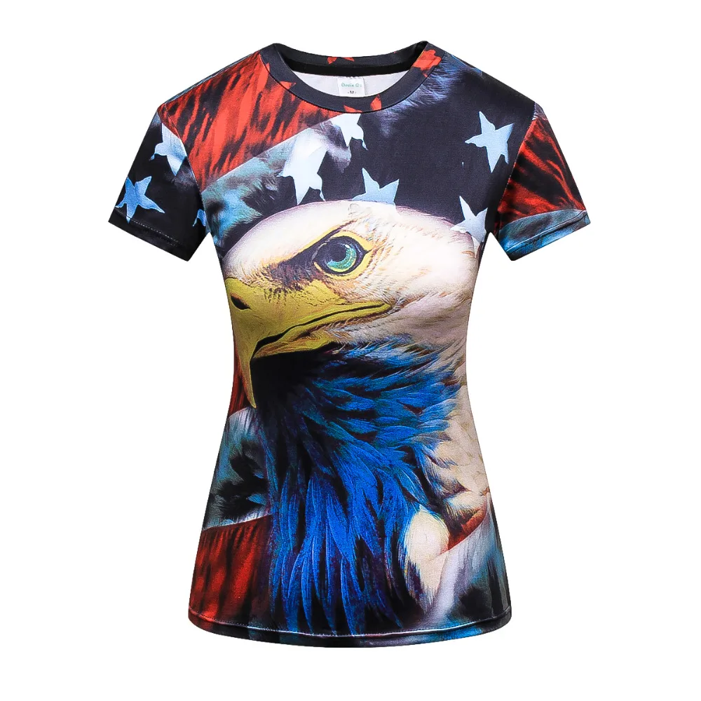 Женская модная футболка с короткими рукавами 3D трехмерным принтом Вечерние елки