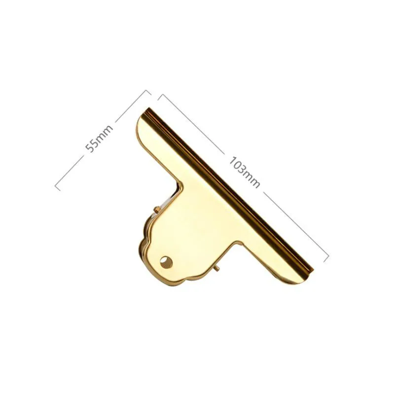 2 шт. большой золотой зажим из нержавеющей стали розовое золото уплотнительный