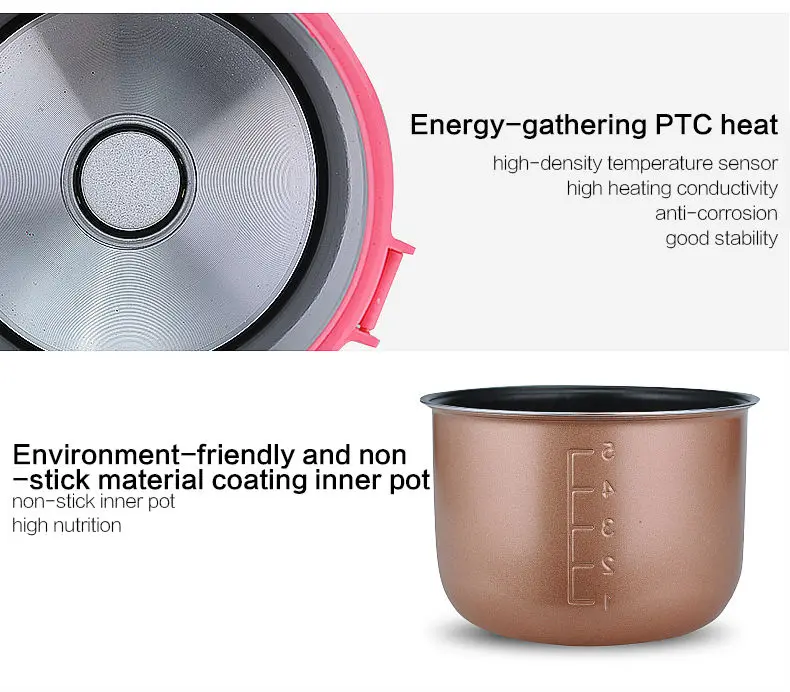 Многофункциональный Электрический мини отпариватель для рисоварки Портативный