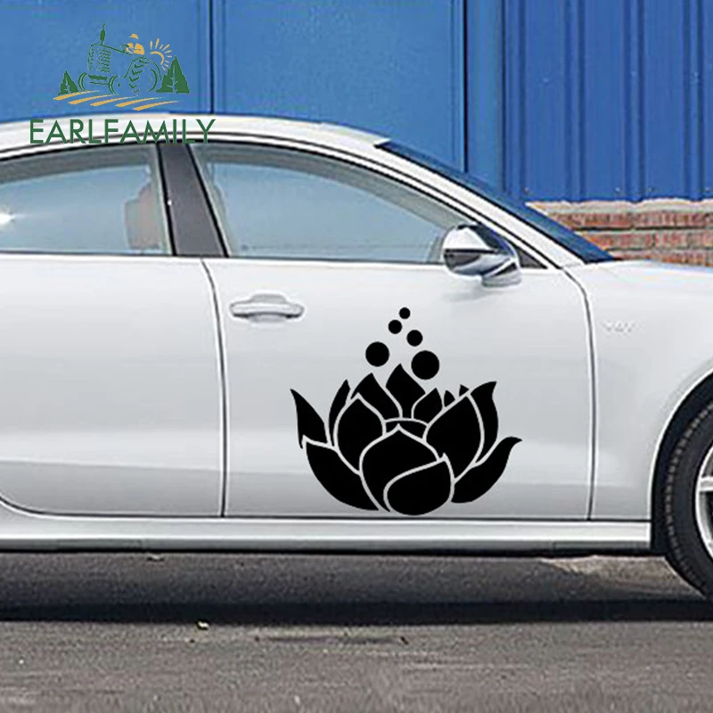 EARLFAMILY 2 шт. летняя коллекция источает аромат лотоса красивая картина наклейки на