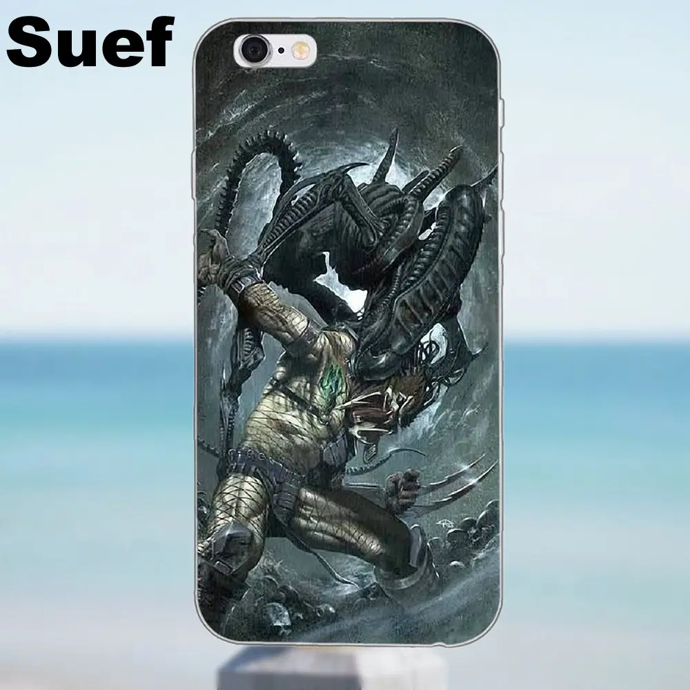 Suef Vs Aliens для iPhone X 4 4S 5 5S 5C SE 6 6S 7 8 Plus Samsung Galaxy J1 J3 J5 J7 A3 A5 2016 2017 TPU защита|for iphone|galaxy j1samsung