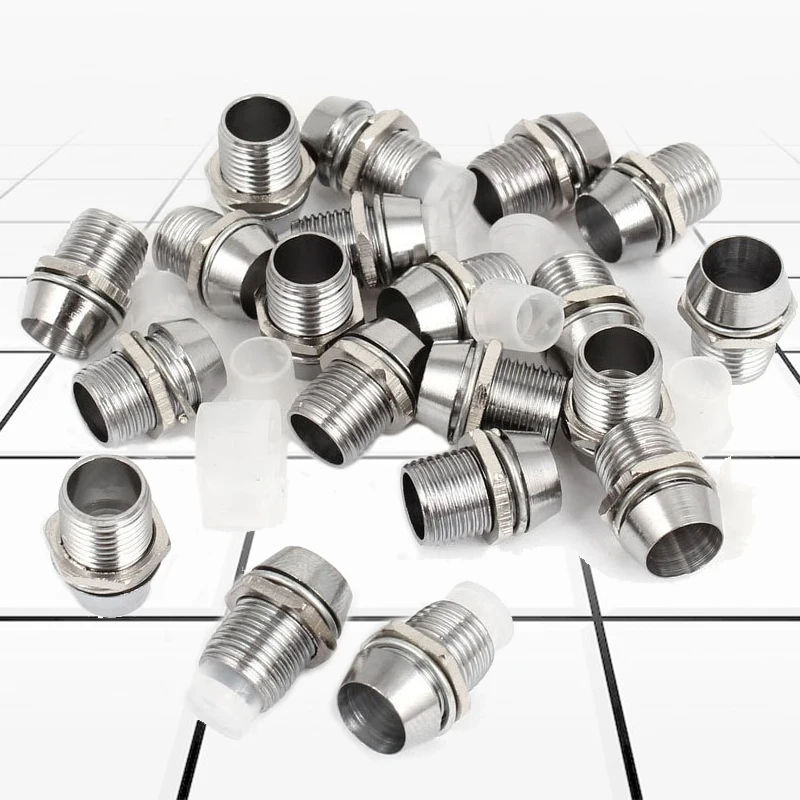 Silver 20 Pcs Copper 5mm Light Emitting Diode LED Holder Mount Panel Display - Color: Silver