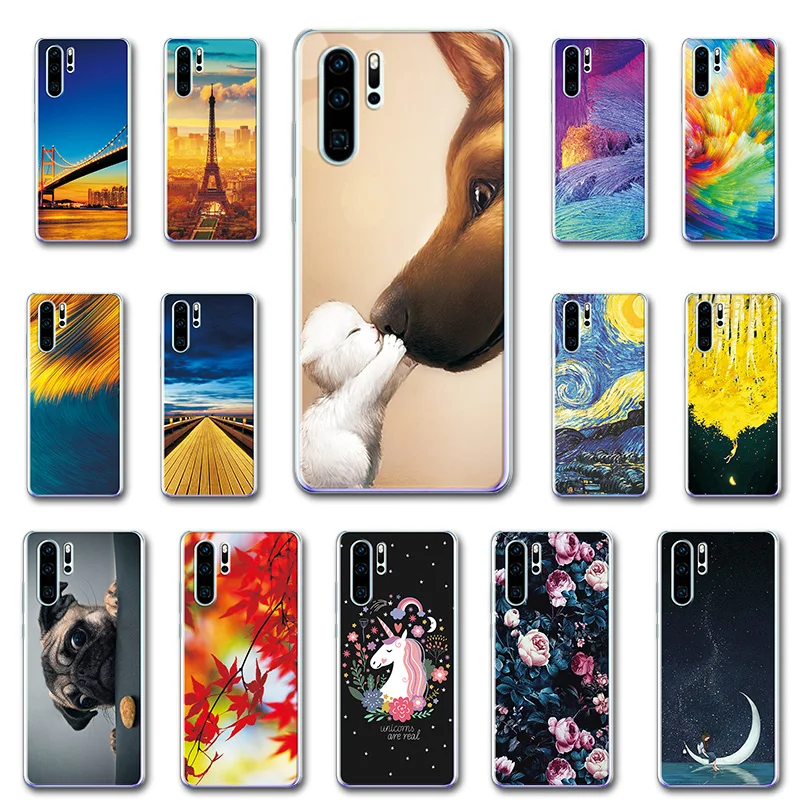 Новинка чехол для телефона Huawei P30 Pro новейший силиконовый с принтом бабочки Lite Funda