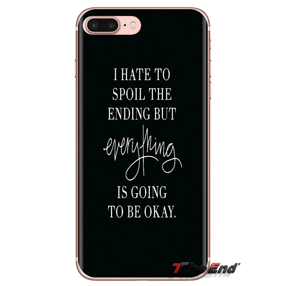 Прозрачные мягкие чехлы Everything Will Be OK для Xiaomi Mi4 Mi5 Mi5S Mi6 Mi A1 A2 5X 6X 8 9 Lite SE Pro Max Mix 2 3 2S |