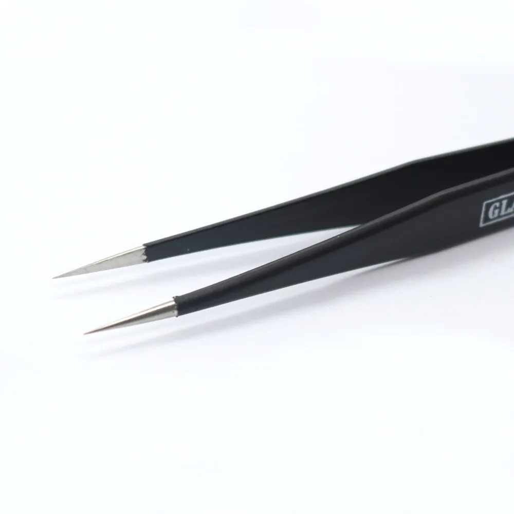 Glamlash ESD 12 15 Анти статический Пинцет изогнутые пинцеты наконечник Прямой пинцет
