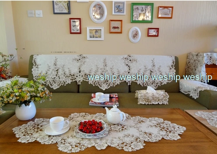 

Высококачественная Роскошная вышитая ткань цвета шампанского, розы, искусство, эллипс, настольный флаг, коврик для стола, пылезащитное покр...