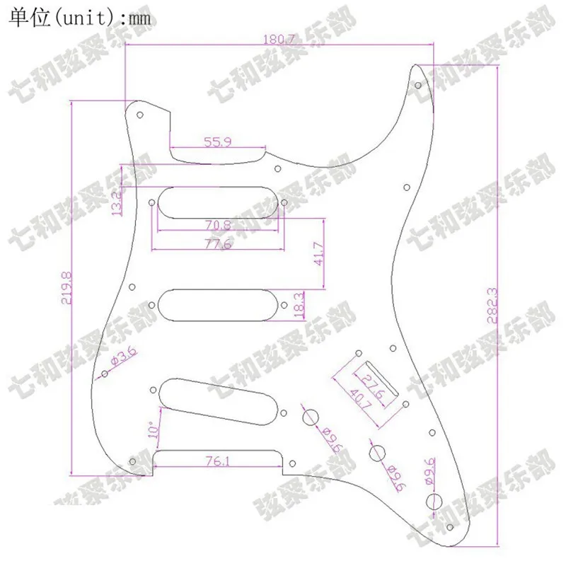 Набор черных жемчужин для электрогитары Pickguard и SSS загруженные Предварительно