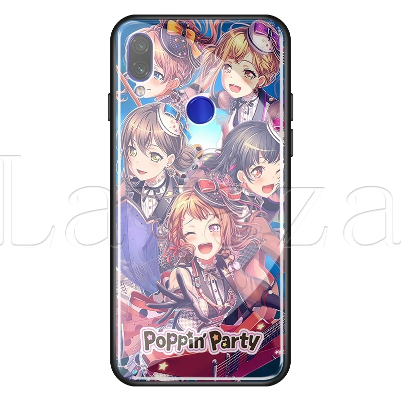 TG9 Lavaza BanG Dream закаленное стекло TPU случай для Redmi Примечание 4X5 6 6A 7 Pocophone F1 - Цвет: TG9