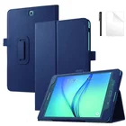 Высококачественный чехол из искусственной кожи с узором Личи для Samsung Galaxy Tab A 8,0, T350, T355, P350, P355, чехол для планшета + пленка + ручка