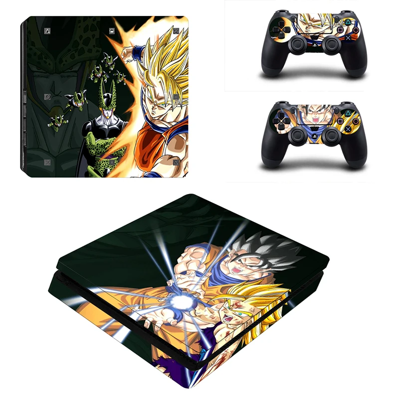 HOMEREALLY Ps4 тонкий кожи Dragon Ball сын Goku vegeta Классическая наклейка крышка для sony Playstation 4 slim консоль и контроллер