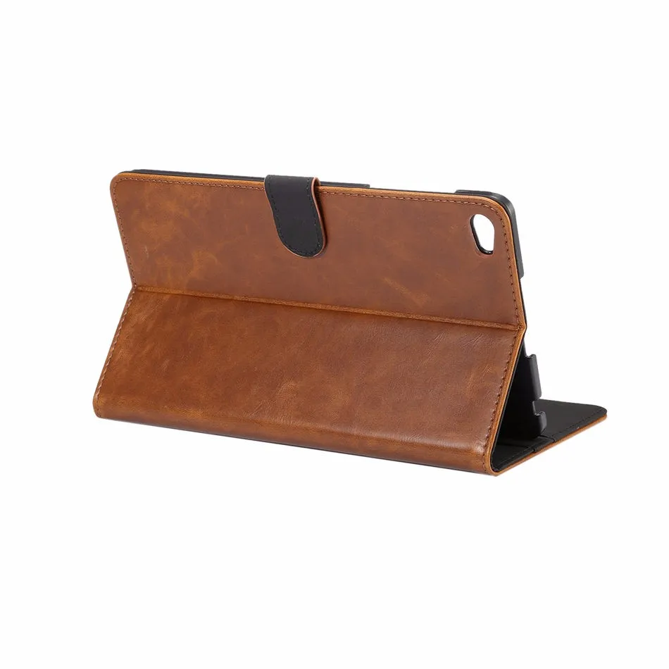 Смарт Защитный кожаный чехол для Huawei MediaPad m2 m2-801w m2-803l Huawei m2 8.0 Tablet Case Роскошные Crazy Horse узор