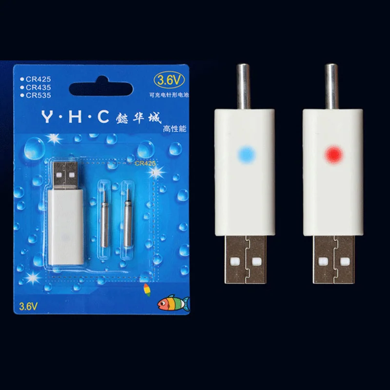Перезаряжаемые cr425 Батарея Поплавки Батарея матч USB к Применение Костюмы для различных Зарядное устройство устройств 2 шт./доска Рыбалка снасти