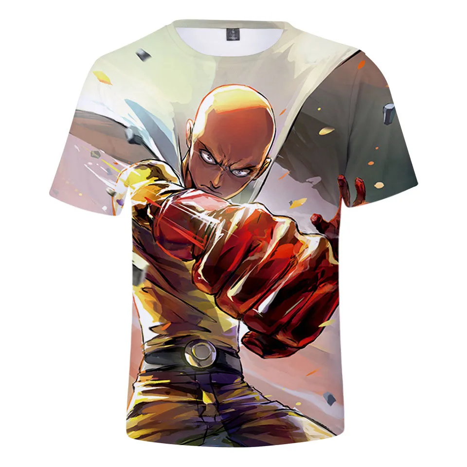Аниме One Punch Man Футболка мужчины женщины ребенок футболка Onepunch Top Streetwear | Мужская