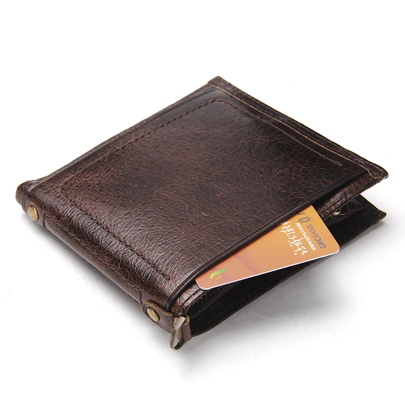 Новинка 2018 года маленький мужской кошелек из натуральной кожи фирменный дизайн с