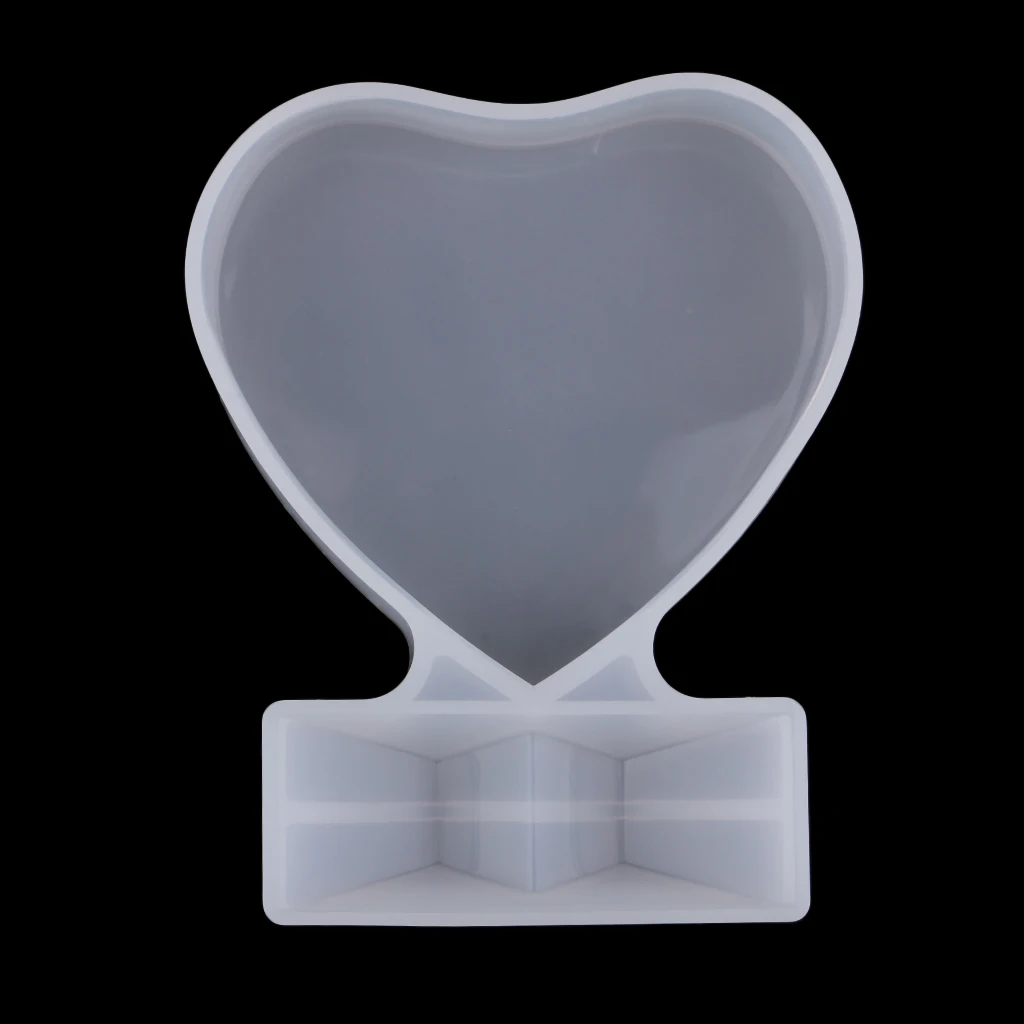 Форма для изготовления фоторамки с любовным сердцем силиконовая форма