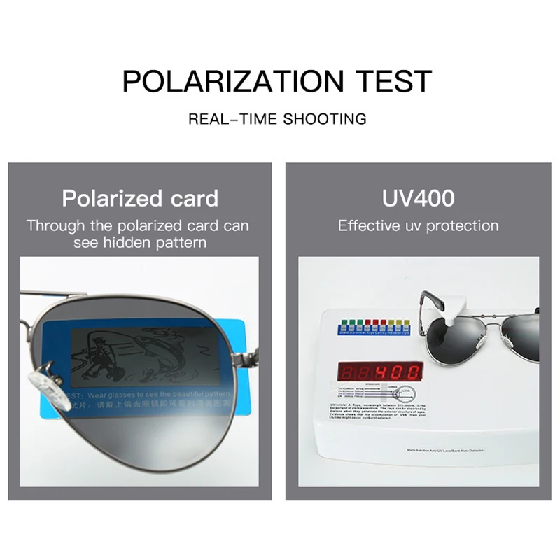 Мужские поляризационные солнцезащитные очки SIMPRECT Pilot 2021 UV400 высокое качество
