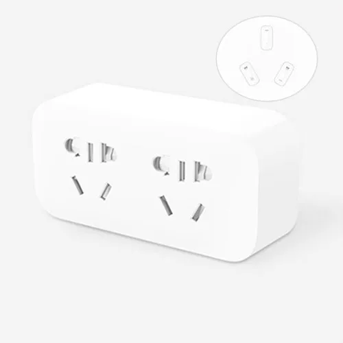Xiaomi Mijia Преобразователь мощности портативный адаптер пробки Электрический настенный AC 5 V 2.1A 2 розетки USB быстрая зарядка - Цвет: Basic Version