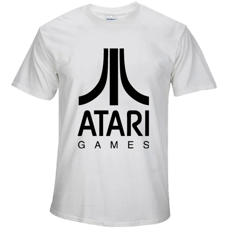 Новые летние Atari модная футболка короткий рукав o Средства ухода за кожей Шеи Для