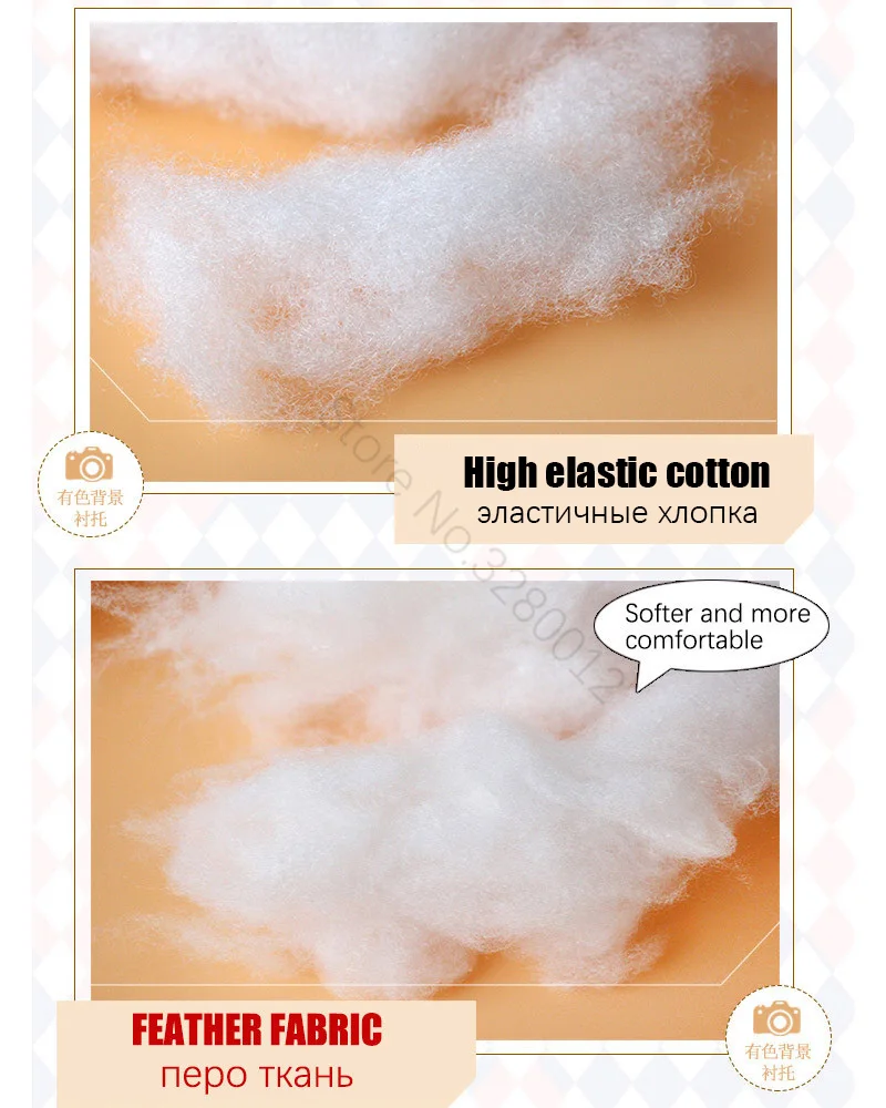 Мягкая пуховая Альтернативная набивка Квадратная Белая Подушка внутренняя