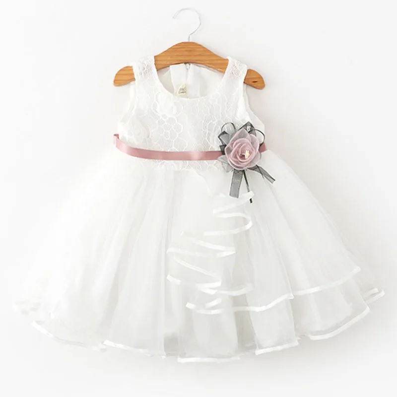 Детская одежда летнее платье для девочек кружевное принцессы мягкое газовое