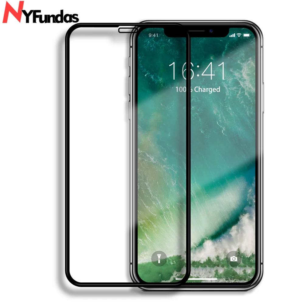 NYFundas 5D Защитная пленка для экрана из закаленного стекла iphone 11Pro Max X XS MAX XR 8 7 6 6S Plus