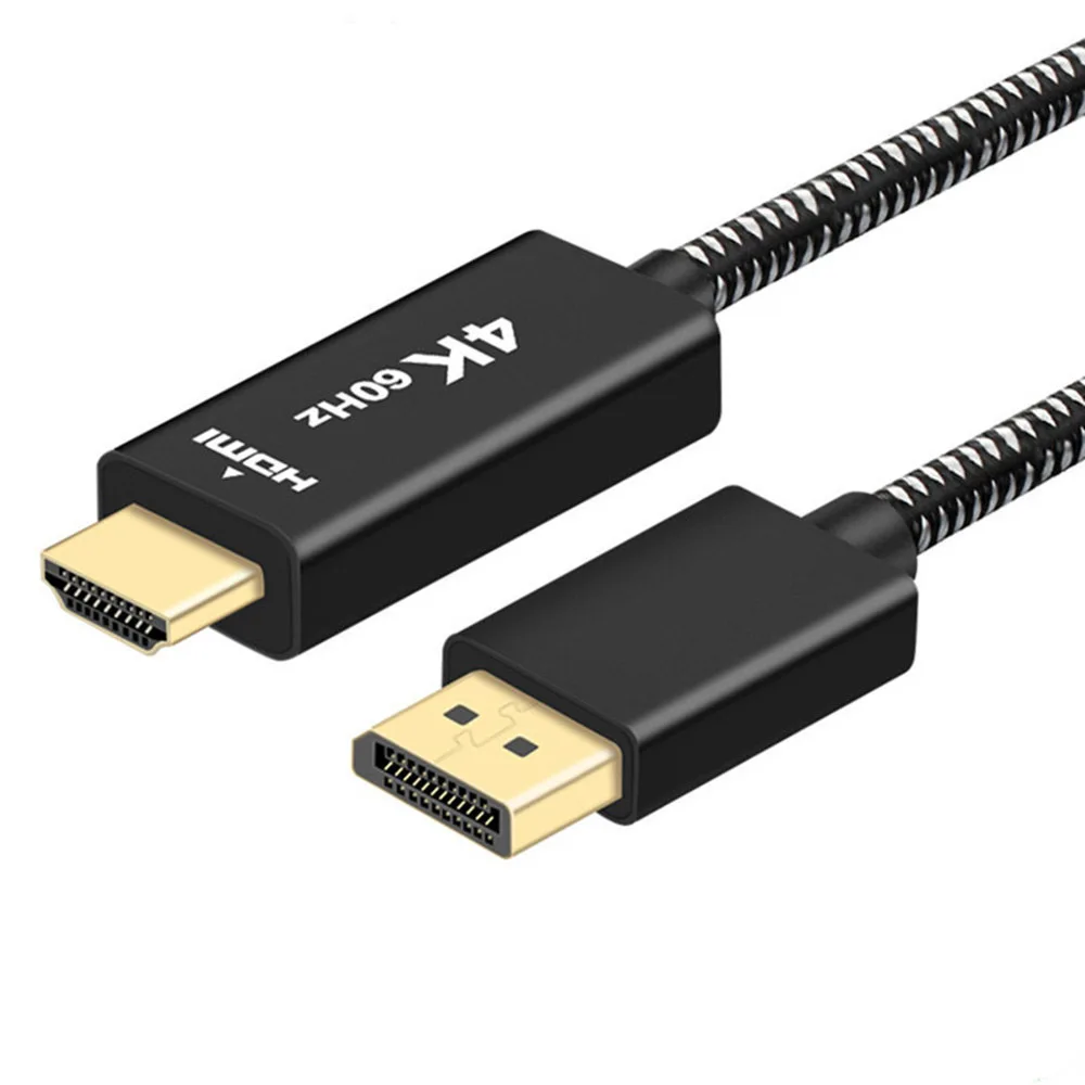 Для ПК Тетрадь для HDTV проектора 2 м кабель Displayport HDMI 4K 60 Гц позолоченный DisplayPort