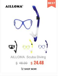AILLOMA для взрослых дайвинг камера маска и ласты Diver полностью сухая дыхательная трубка Флиппер Дайвинг Анти-туман плавательные комплекты очков