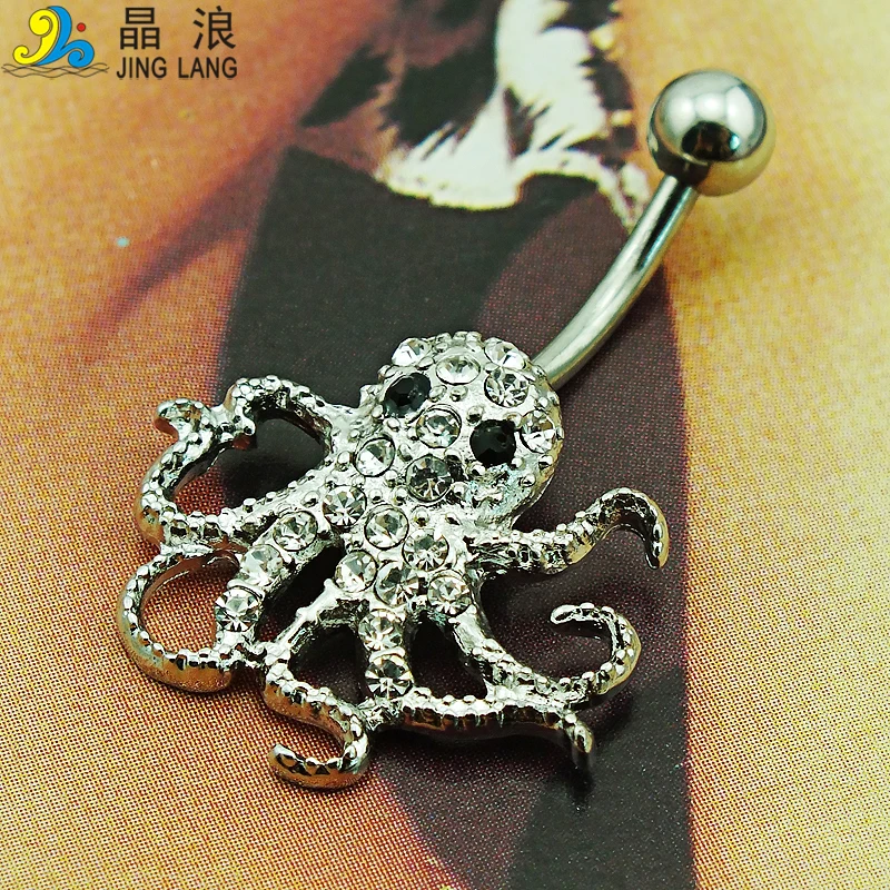 Абсолютно новые кольца для пупка штанги из хирургической стали белые стразы