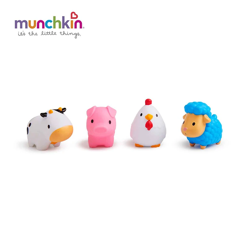 Munchkin Squirtin для ванной игрушка Barnyard Друзья 8 граф Детские мыть игры в милые животные