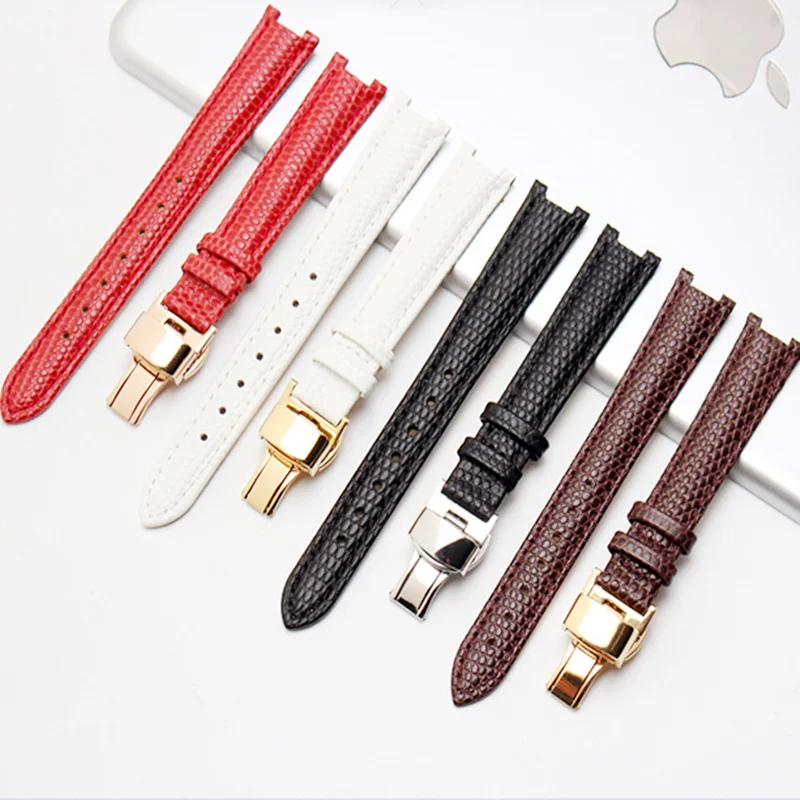 Ремешок для часов из натуральной кожи Strap14 * 8 мм вогнутая интерфейс сменная