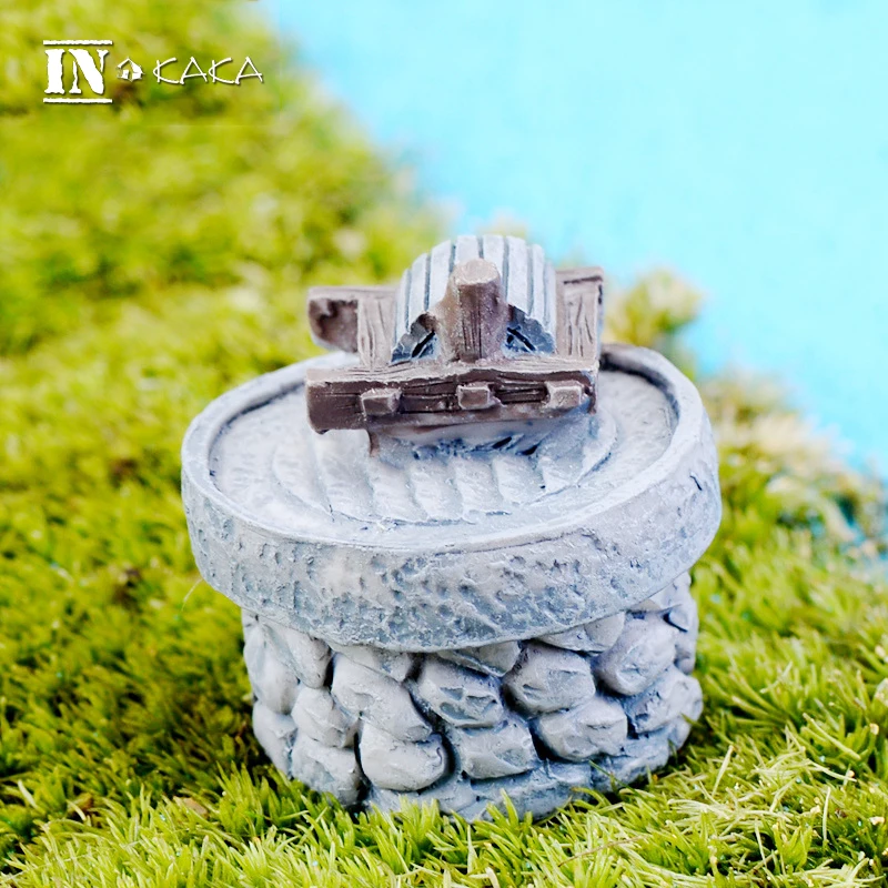 Полимерная Ретро каменная мельница Винтаж Домашний Декор Фигурки игрушки DIY