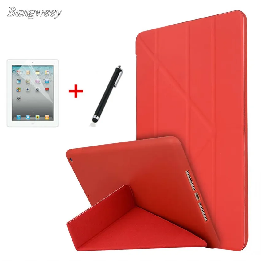 Ультратонкий чехол из искусственной кожи с подставкой для ipad 9 7 (2017) цветной