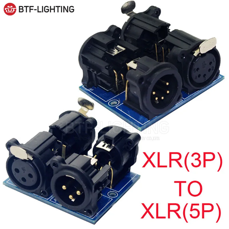 

3pin терминальный адаптер 5core XLR, core XLR to 3 core XLR, XLR5-XLR3