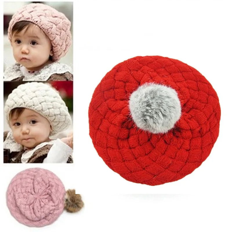 Вязаная шапка ALLKPOPER зимние детские шапки из искусственного кроличьего меха