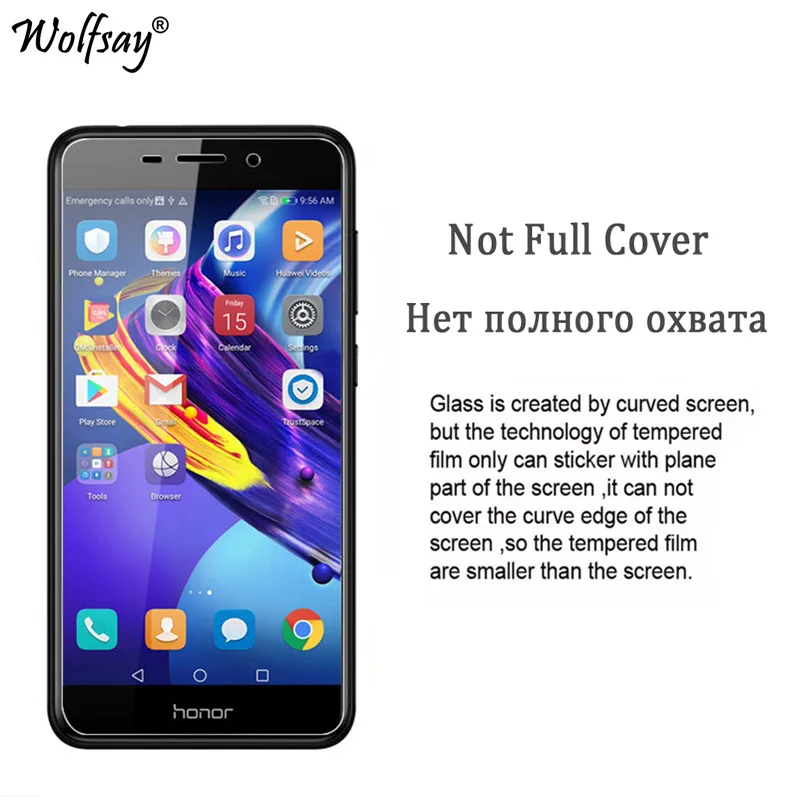 2 шт. закаленное стекло huawei Honor 6C Pro Защитная пленка для экрана V9 Play стеклянная 5
