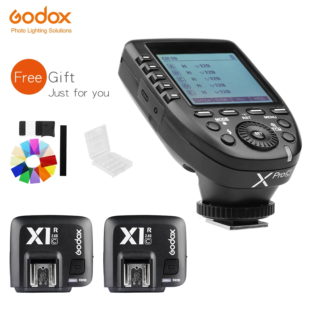 GODOX XPro C E TTL 2 4G Беспроводная Высокоскоростная синхронизация X системный триггер + 2x