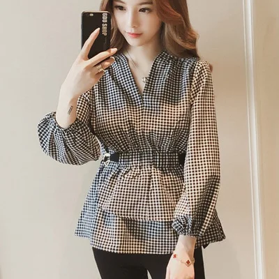 Blusa Новое поступление новые хлопковые топы 2020 размера плюс в Корейском стиле Vadim