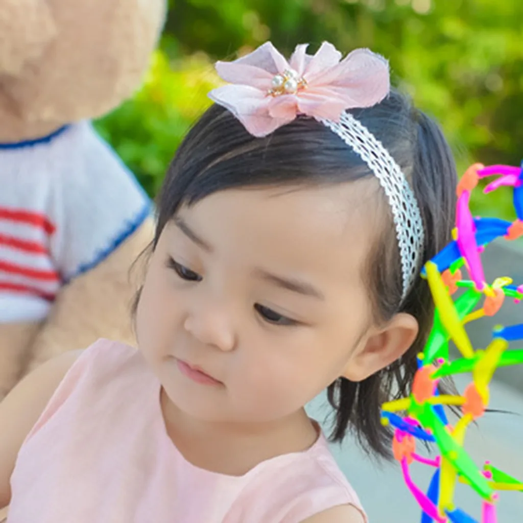 Fashion baby hair accessories Cute Beauty Kids Sweet Girl turban Headband Toddler Flower Hair Band cute kuromi diadema nina | Детская