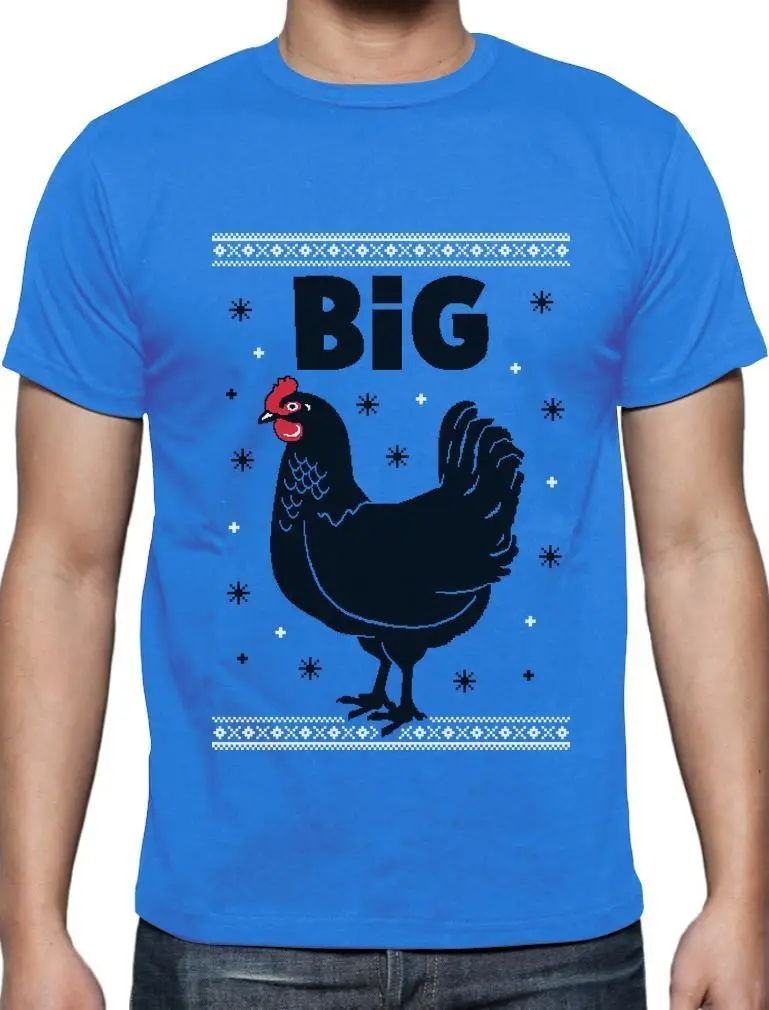 

Newest 2018 Men's Fashion Big Black Cock Funny Ugly Christmas T-Shirt Funny Xmas Gift Funny Cotton Tee