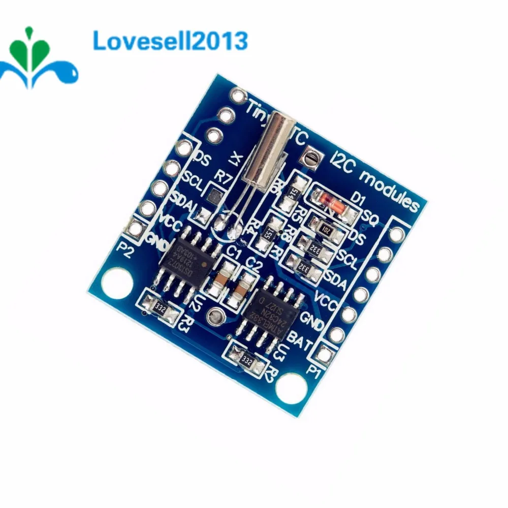 Модуль часов IIC/I2C RTC DS1307 AT24C32 в реальном времени для Arduino 51 AVR ARM PIC 2 9*2 6 см шт.|module for