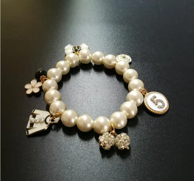 Эластичные жемчужные браслеты и для женщин Bijoux Crystal No.5 cc | Украшения аксессуары