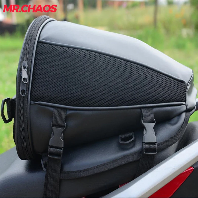 

Motorcycle Tail Bag Motorbike Seat Back Bag Saddle Bag Rear Seat Package custom made Moto Motorbike Travel Saddle Tail Handbag