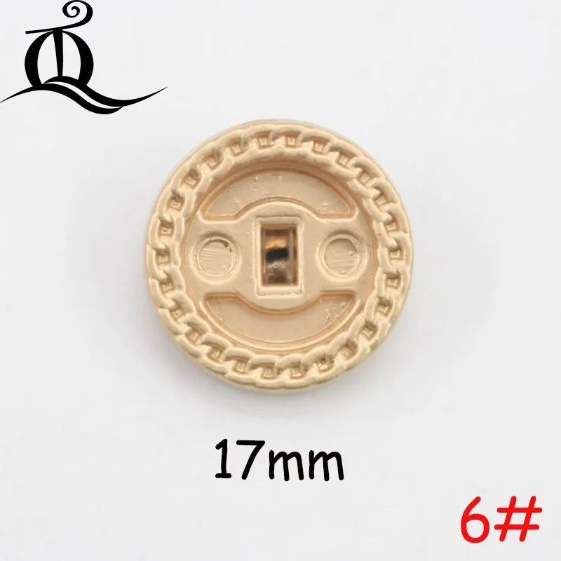 p15-No6 17mm 10 шт., 14-35 мм, британский стиль, высококачественные металлические пуговицы, пальто, куртка, застежка на пуговицах, покрытие, металлические кнопки, швейные принадлежности, p15 - Цвет: p15-No6 17mm